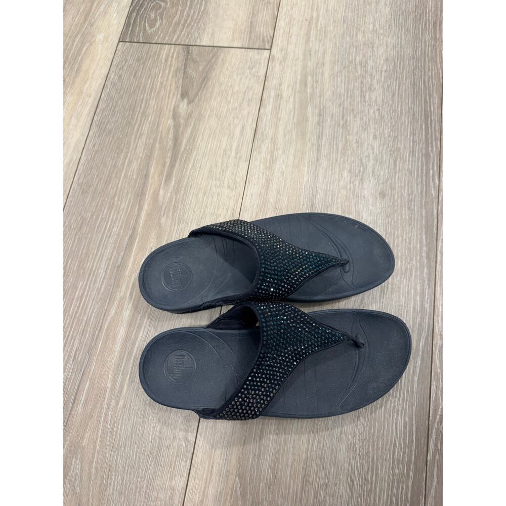 FitFlop Women's Flip-Flop, Midnight Navy 9